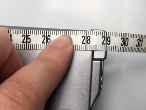 パソコンのサイズの測り方その２